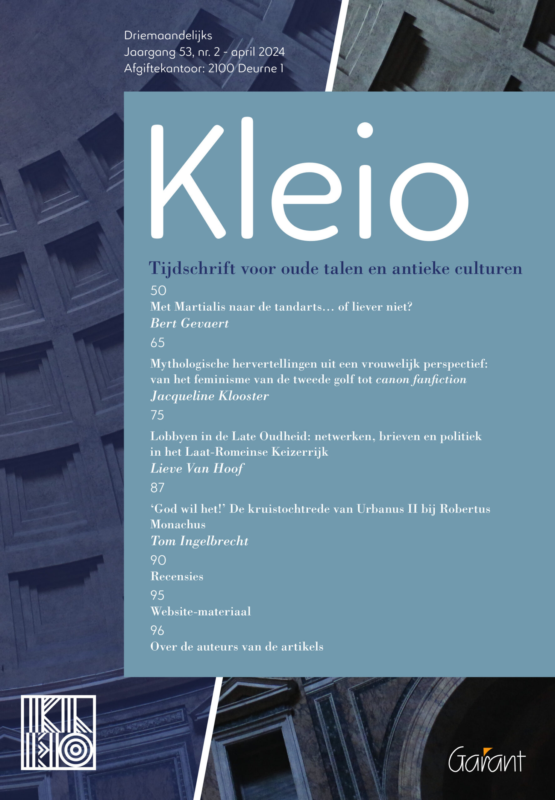 KLEIO jrg. 53, nr. 2 (april 2024)