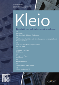 KLEIO jrg. 53, nr. 4 (oktober 2024)