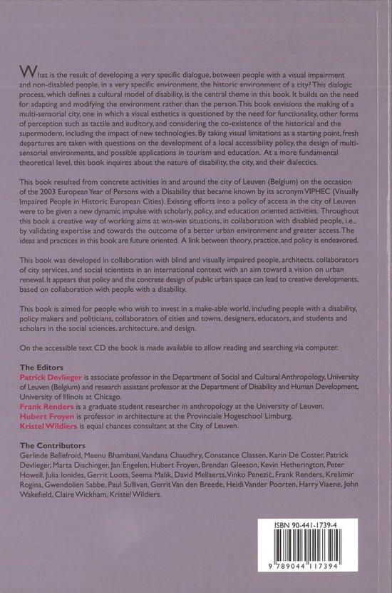 Blindness and the multi-sensorial city (met cd-rom)