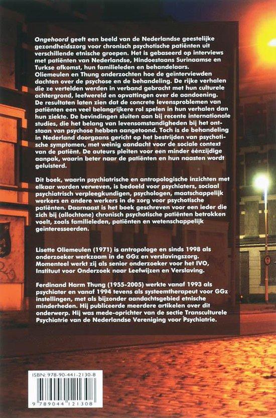 Ongehoord. Aansluitingsproblemen bij de behandeling van psychotische patiƫnten uit verschillende etnische groepen - Afbeelding 2