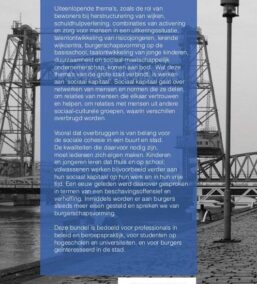 Overbruggen en verheffen. Werken aan sociaal kapitaal in de stad