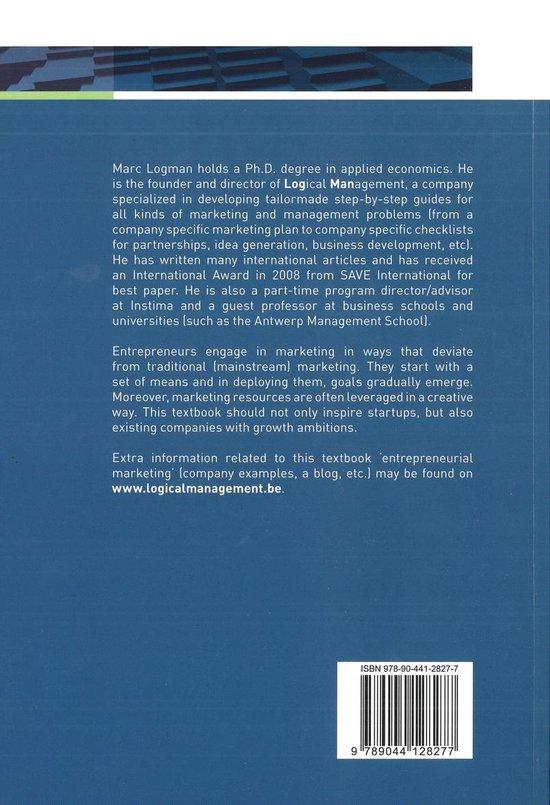 Entrepreneurial marketing. A guide for startups and growth companies