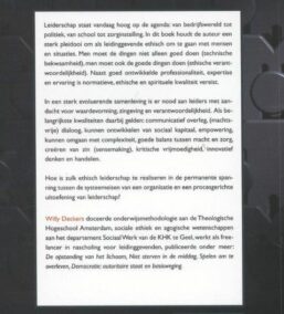 Ethisch leiderschap. In organisaties, bedrijven en onderwijs…