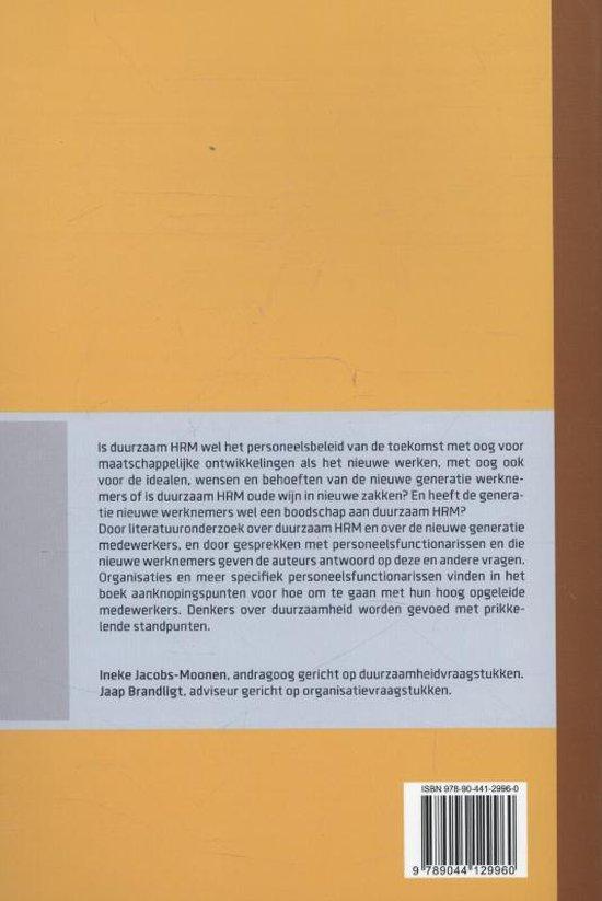 Duurzaam HRM en jonge professionals. Een mismatch. - Afbeelding 2