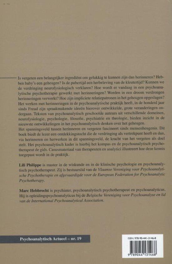 Van verdringen tot vergeten. Een psychoanalytische herwerking van het geheugen (Reeks Psychoanalytisch Actueel, nr. 19) - Afbeelding 2
