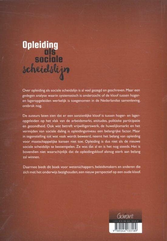 Opleiding als sociale scheidslijn. Een nieuw perspectief op een oude kloof. - Afbeelding 2