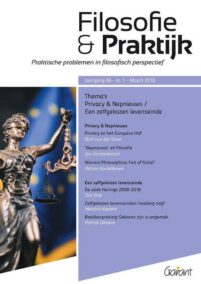 Tijdschrift Filosofie & Praktijk- Jrg.39 (2018) Nr.1. Privacy en nepnieuws. Een zelfgekozen levenseinde