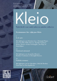 Themanr Kleio jrg. 51 nr. 1/2. (jan.-apr.2022). Feestnummer bis. Vijftig jaar Kleio!