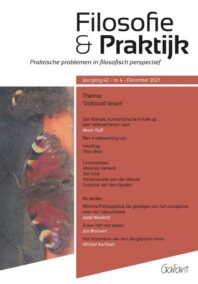 'Voltooid leven'. Themanummer Filosofie & Praktijk - Jrg. 42 (2021)  nr. 4.