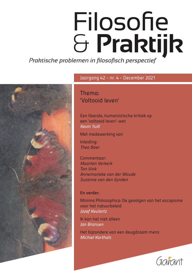 'Voltooid leven'. Themanummer Filosofie & Praktijk - Jrg. 42 (2021) nr. 4.