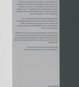 Handboek Ontslagrecht (Reeks Bibliotheek Sociaal Recht, nr. 1) (NL) – Tweede herziene uitgave