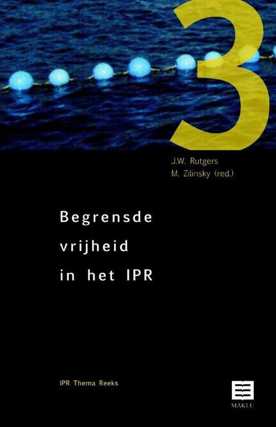 Begrensde vrijheid in het IPR (IPR Thema Reeks, nr. 3)
