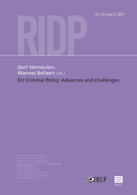 RIDP 2021.2 - EU criminal policy: advances and challenges