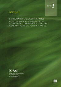 Le rapport du commissaire. Établi en application des articles 3:75 et 3:80 du Code des sociétés et des associations et selon les normes ISA (ICCI 2023-1)