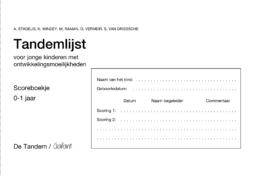 Tandemlijst voor jonge kinderen met ontwikkelingsmoeilijkheden - Scoreboekje 0-1jaar