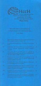 Receuil des Conventions 1951-2003