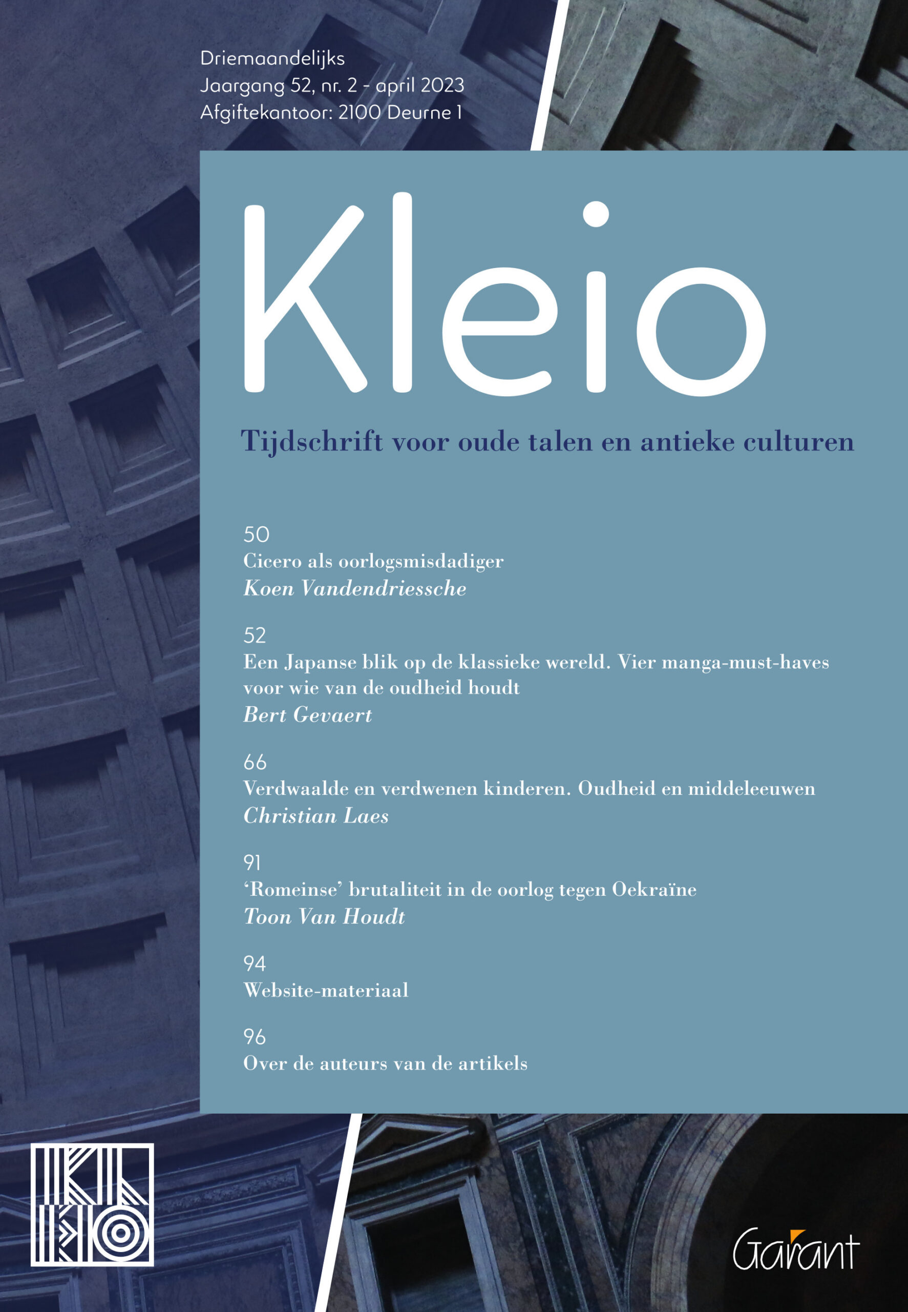 KLEIO jrg. 52, nr. 2 (april 2023)